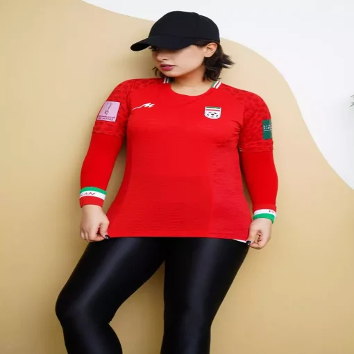 لباس دوم زنانه و دخترانه تیم ملی ایران 2024( ورژن لوگو ژله ای)